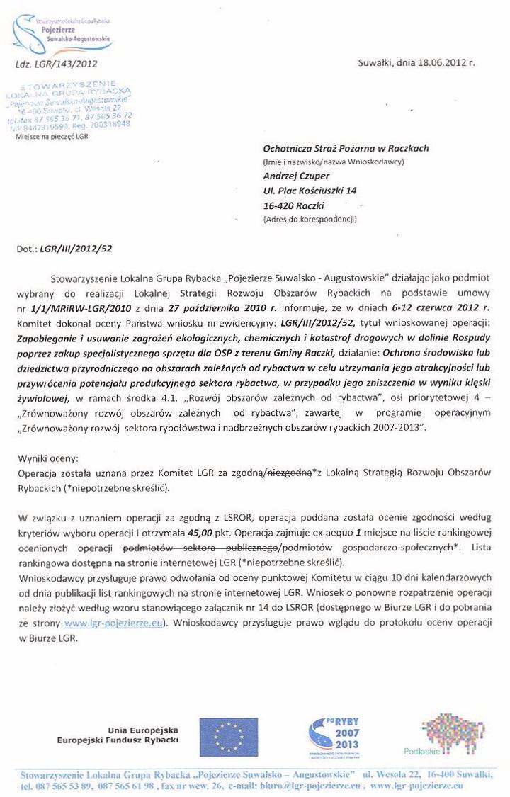 Wniosek o dofinansowanie klubu sportowego