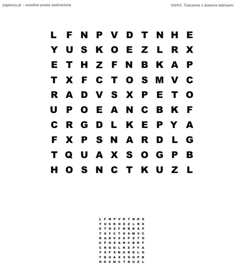 Ćwiczenia wzroku i trening widzenia