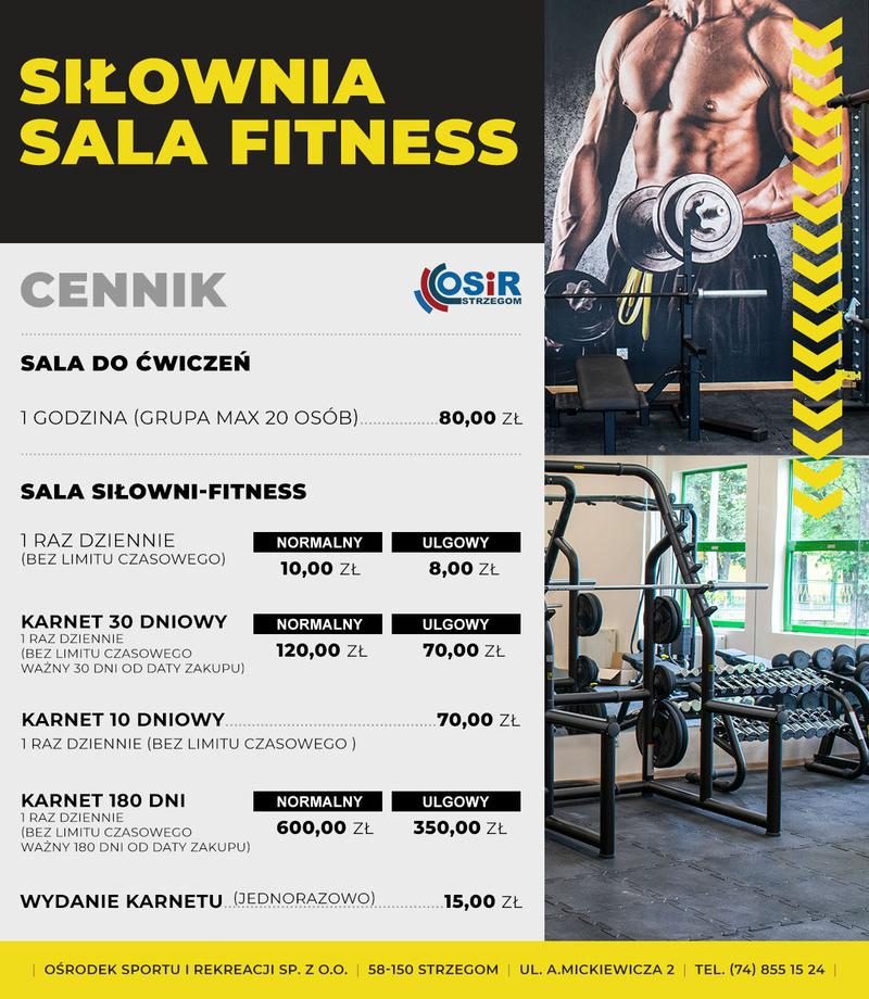 Aktualne zasady korzystania z siłowni