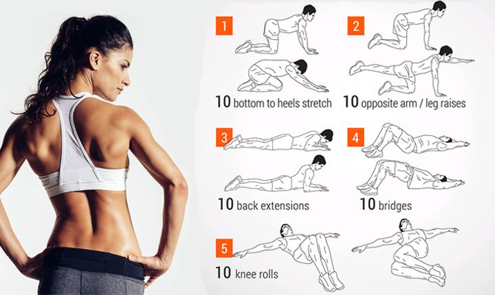 Ćwiczenia na plecy bez sprzętu