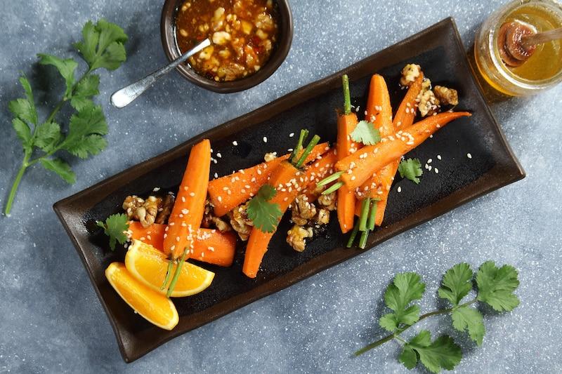 Gotowana na parze marchew